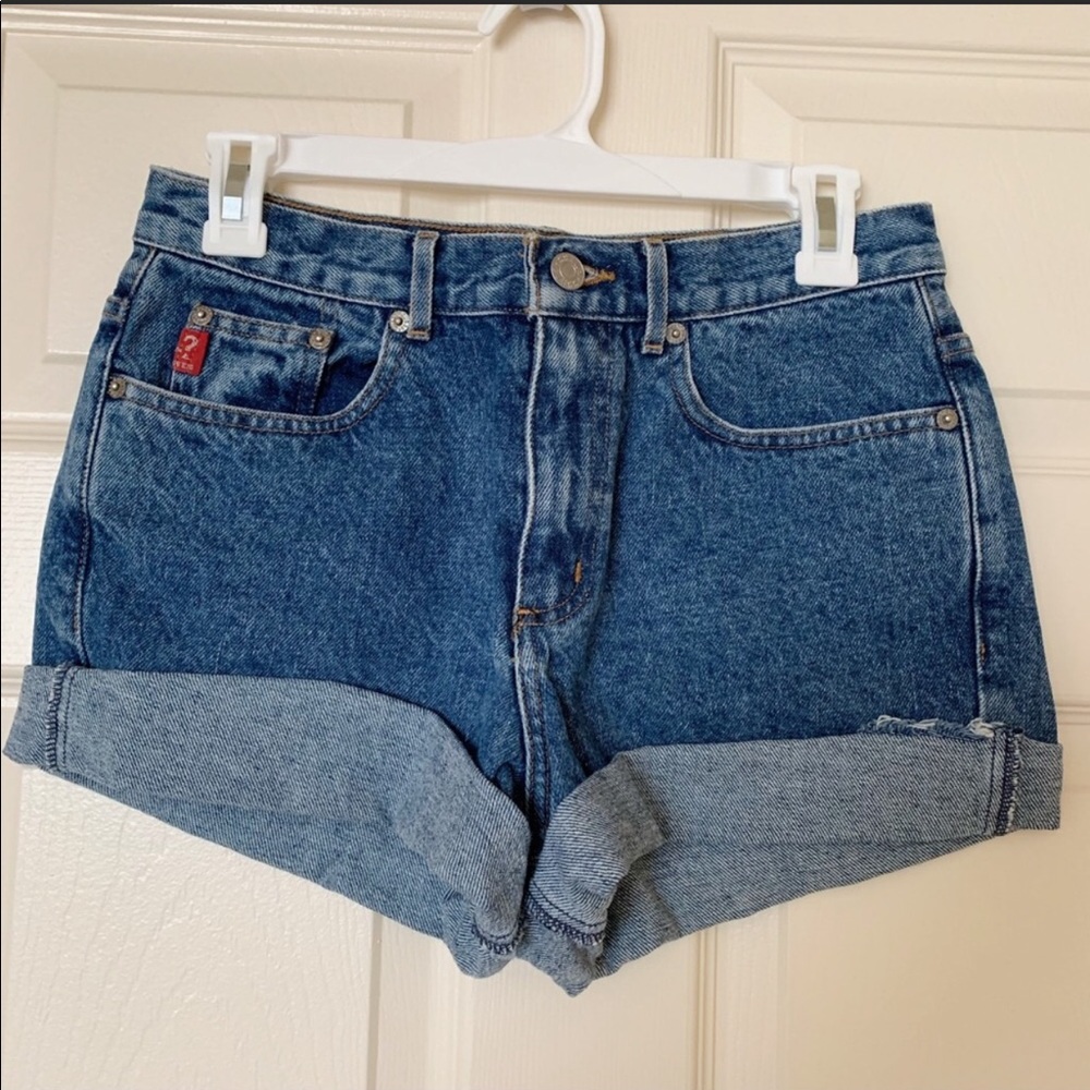 Denim high waisted shorts - Picture 1 of 4